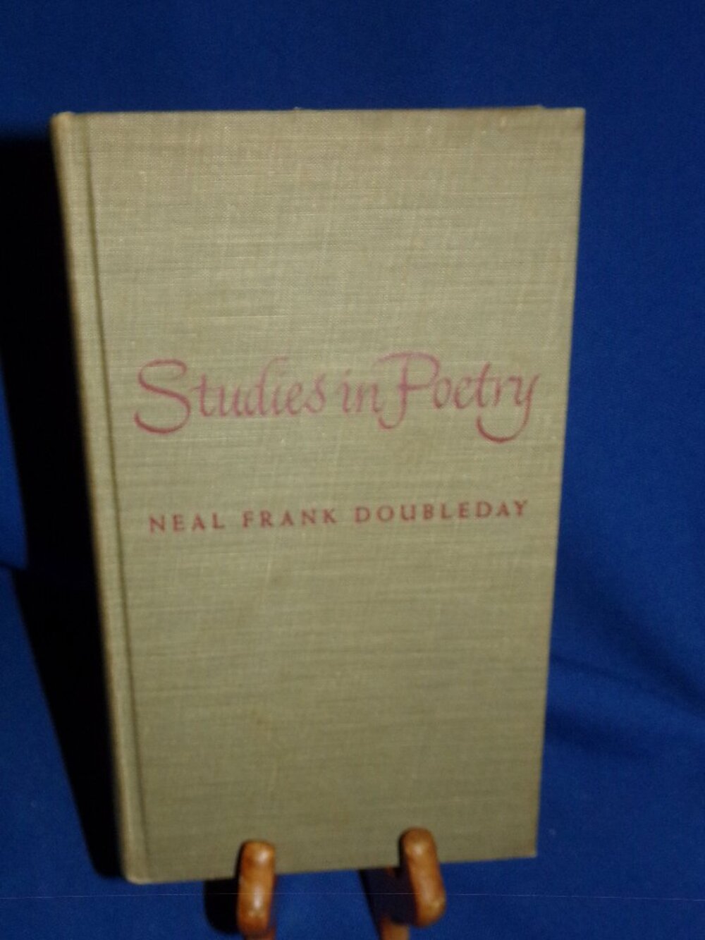 Studies in Poetry by Neal Frank Doubleday -Hardcover Book - 1949